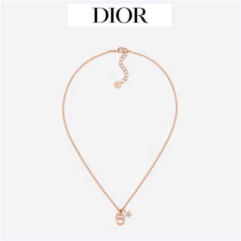 dior navy necklace
